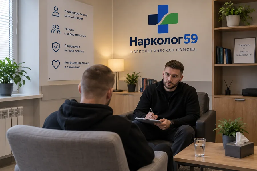 Консультация врача наркологической клиники «Нарколог59»